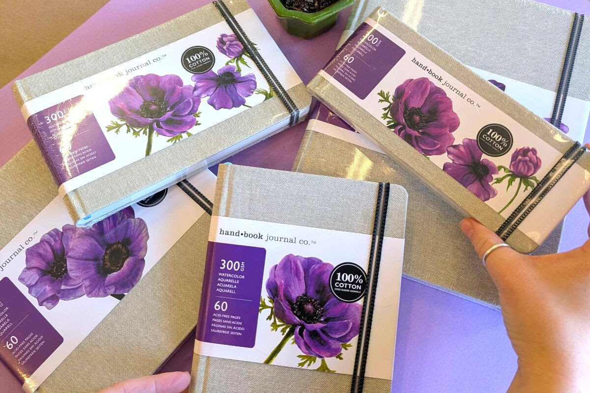 Wet Paint: Hand Book Journal Co Fluid 100 Linen Watercolor Sketchbooks are 40% off MSRP!